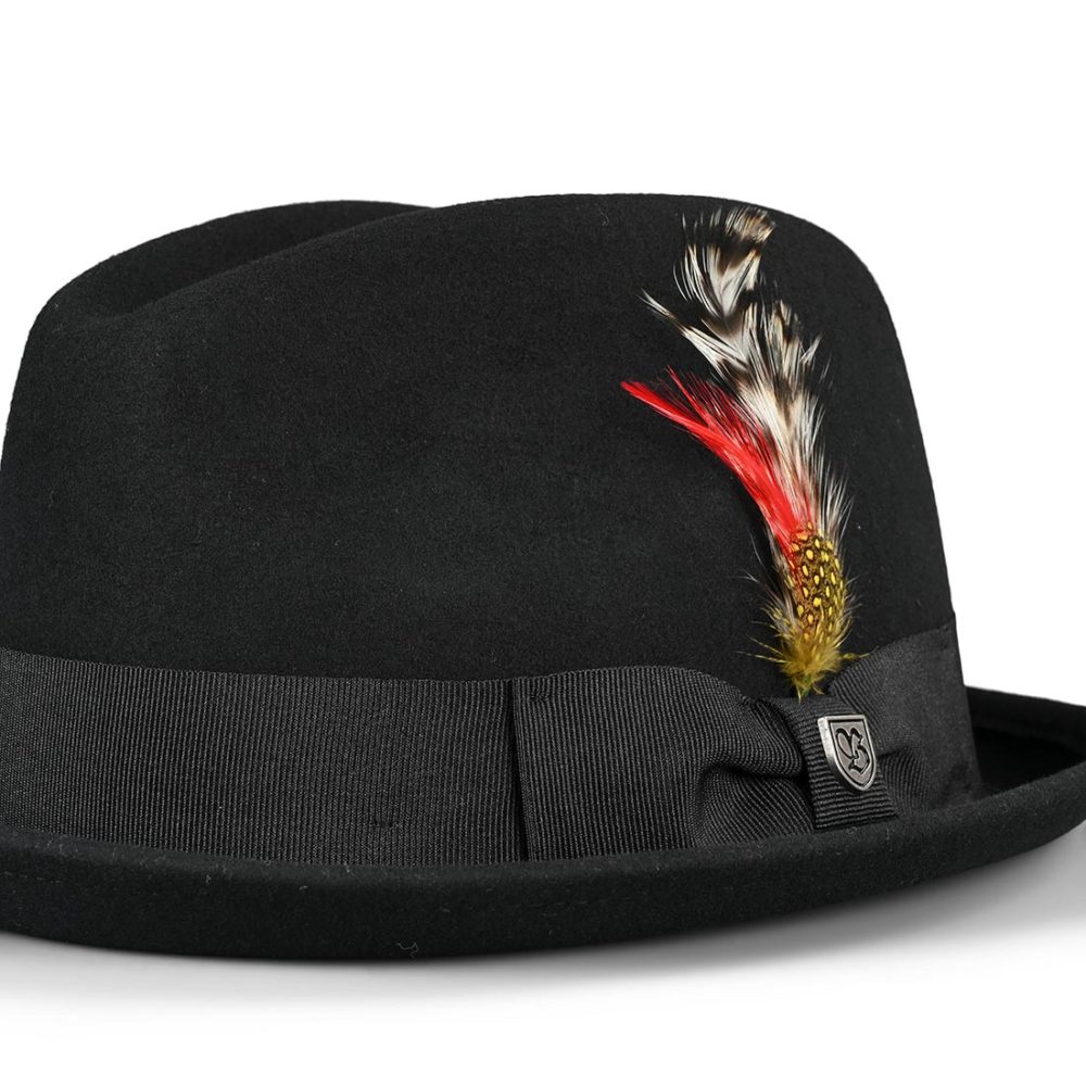 Brixton Gain Fedora Cap - Black