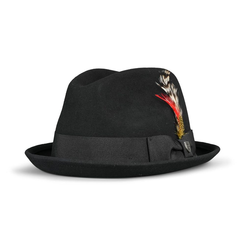 Brixton Gain Fedora Cap - Black