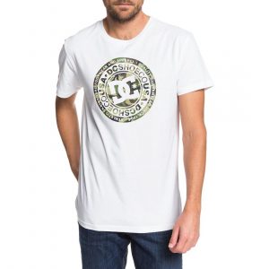 DC Circle Star 2 S/S T-Shirt - Snow White/Camo