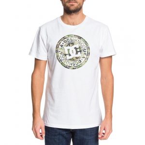 DC Circle Star 2 S/S T-Shirt - Snow White/Camo