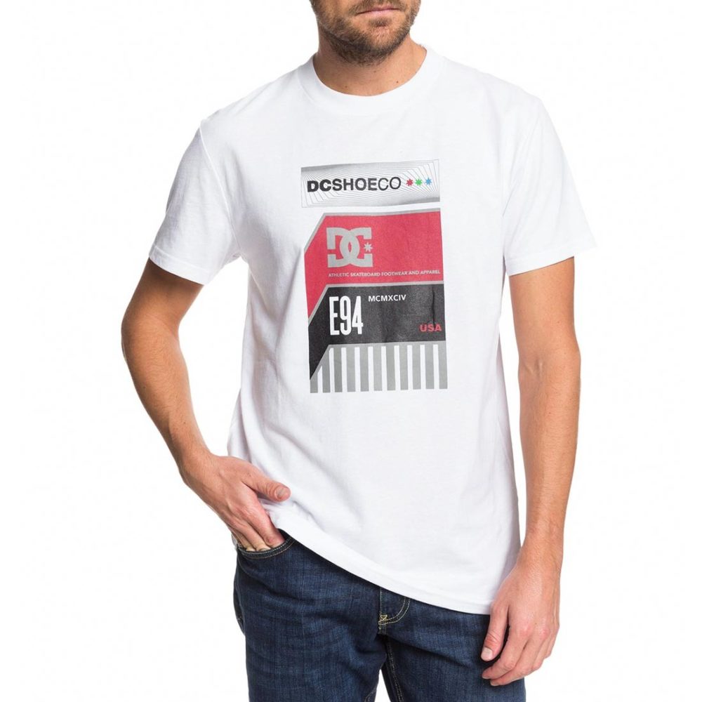 DC Shoes Home Video S/S T-Shirt - Snow White