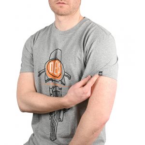 Deus Ex Machina Frontal Matchless S/S T-Shirt - Grey Marle