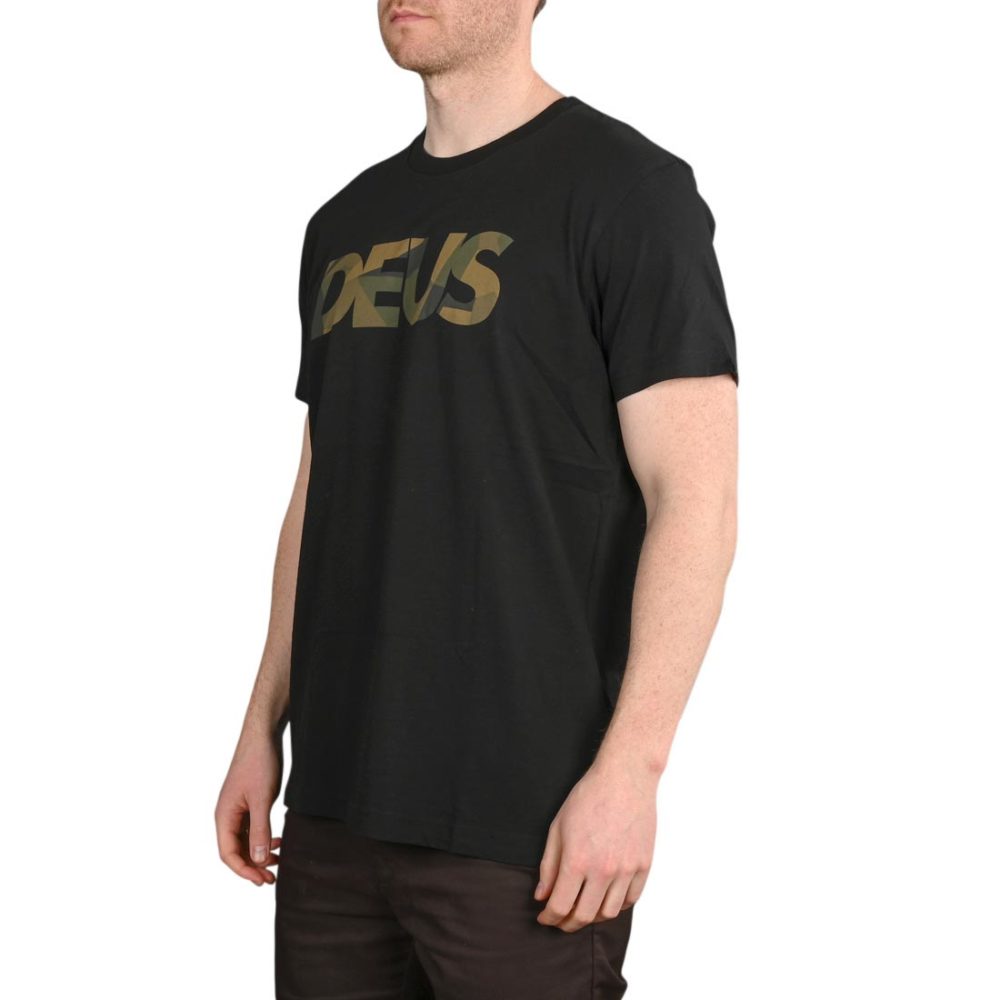 Deus Ex Machina Geokamo All Caps S/S T-Shirt – Black