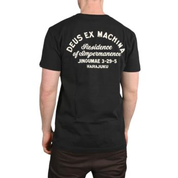Deus Ex Machina Tokyo Address S/S T-Shirt – Black