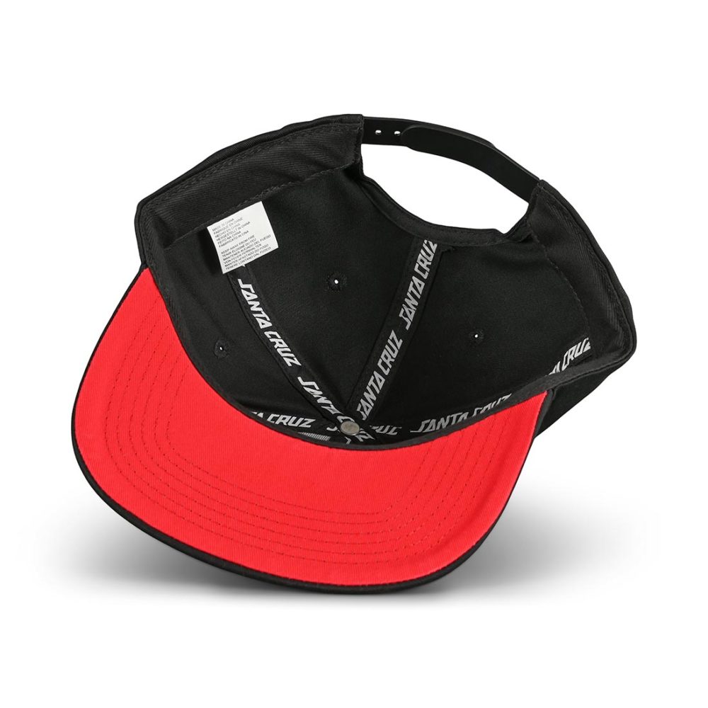 Santa Cruz Classic Dot Snapback Cap - Black