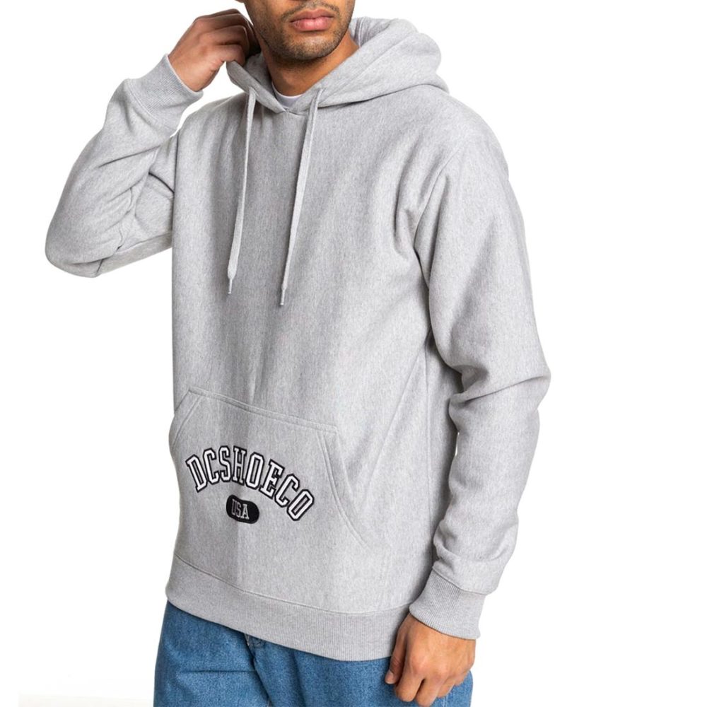 DC Shoes Arched Pullover Hoodie - Grey Heather