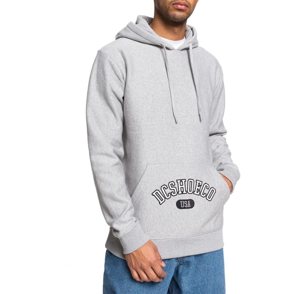 DC Shoes Arched Pullover Hoodie - Grey Heather