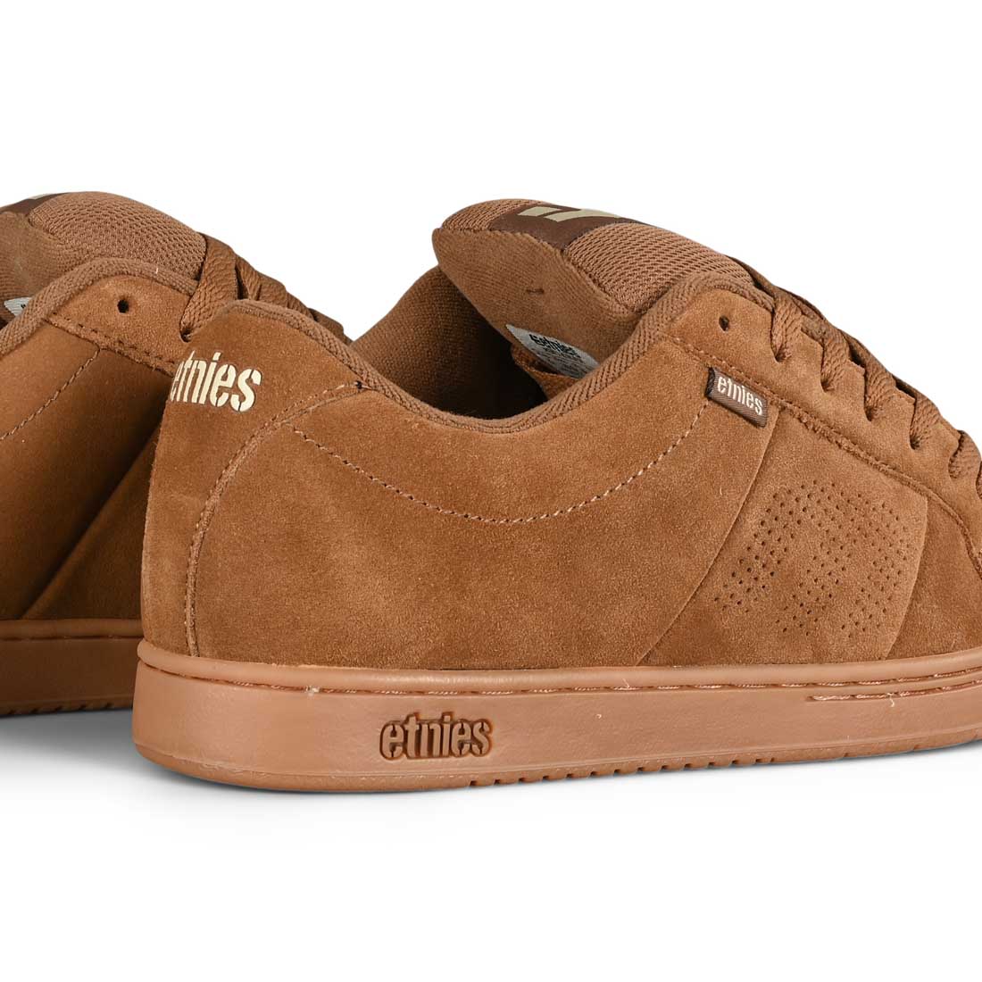 Etnies Kingpin Skate Shoes Brown Gum Gold Supereight