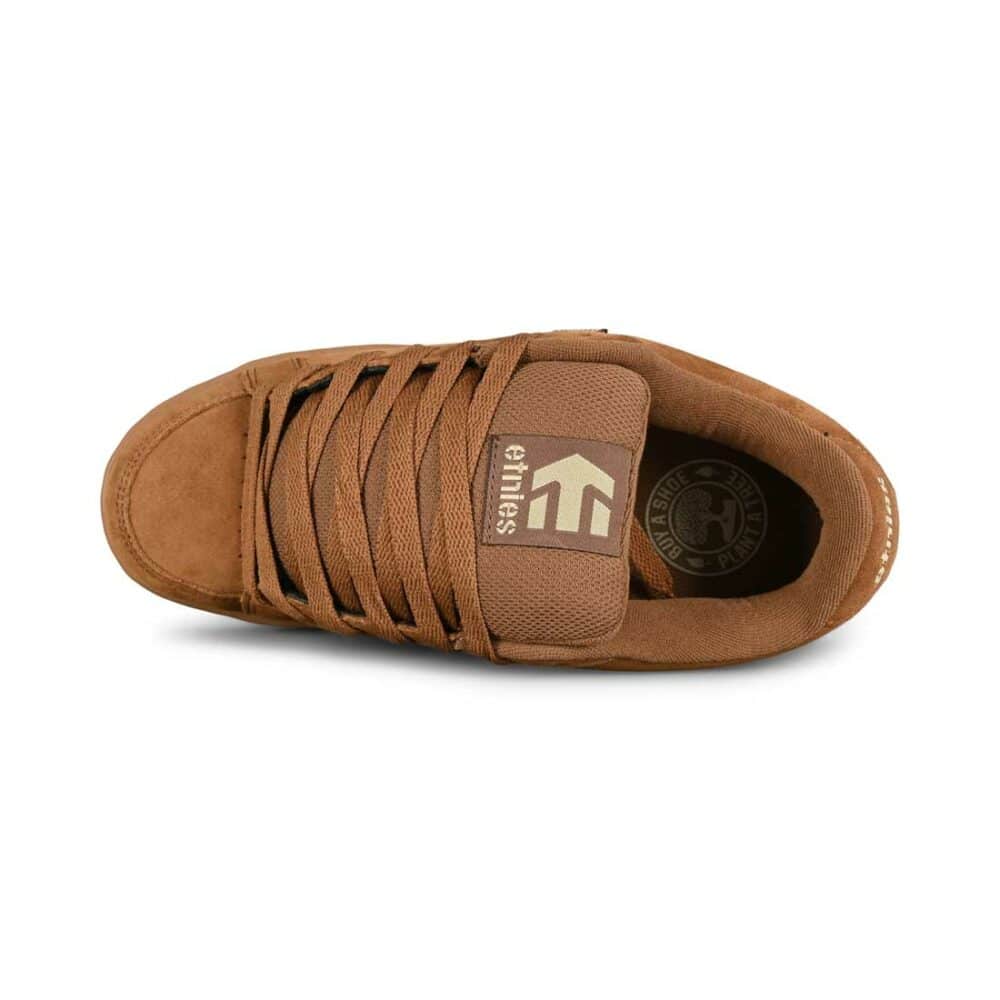 Etnies Kingpin Skate Shoes - Brown / Gum / Gold