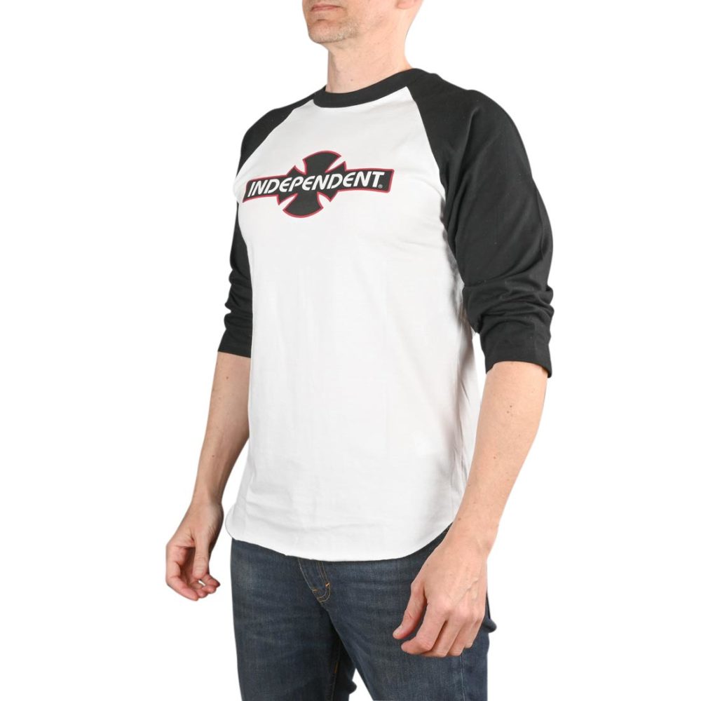 Independent O.G.B.C 3/4 Baseball Raglan T-Shirt - Black / White