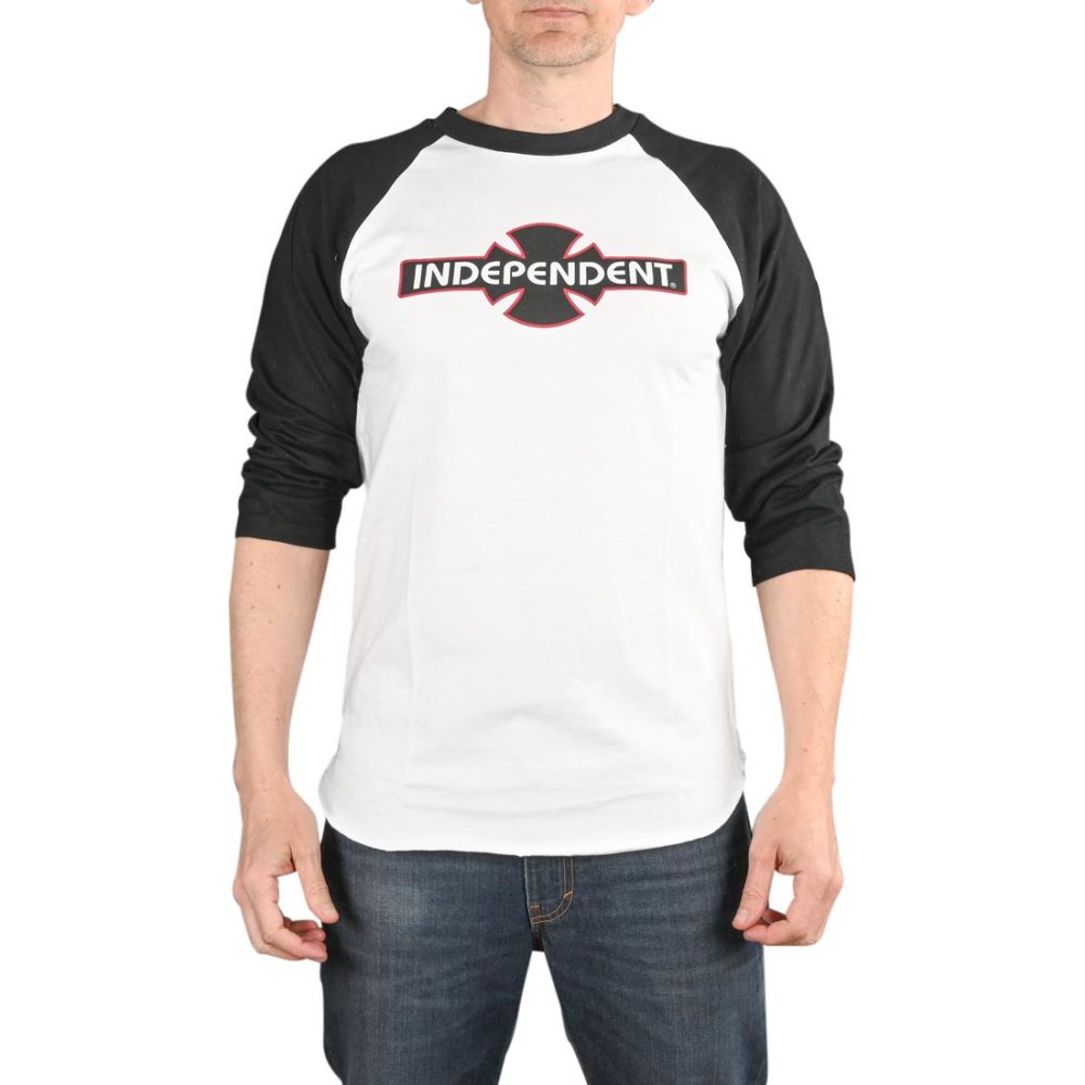 Independent O.G.B.C 3/4 Baseball Raglan T-Shirt - Black / White