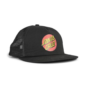 Santa Cruz Classic Dot Mesh Back Cap - Black/Black