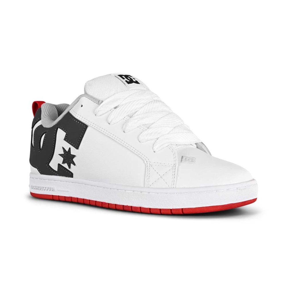 DC Shoes Court Graffik - White / Grey / Red