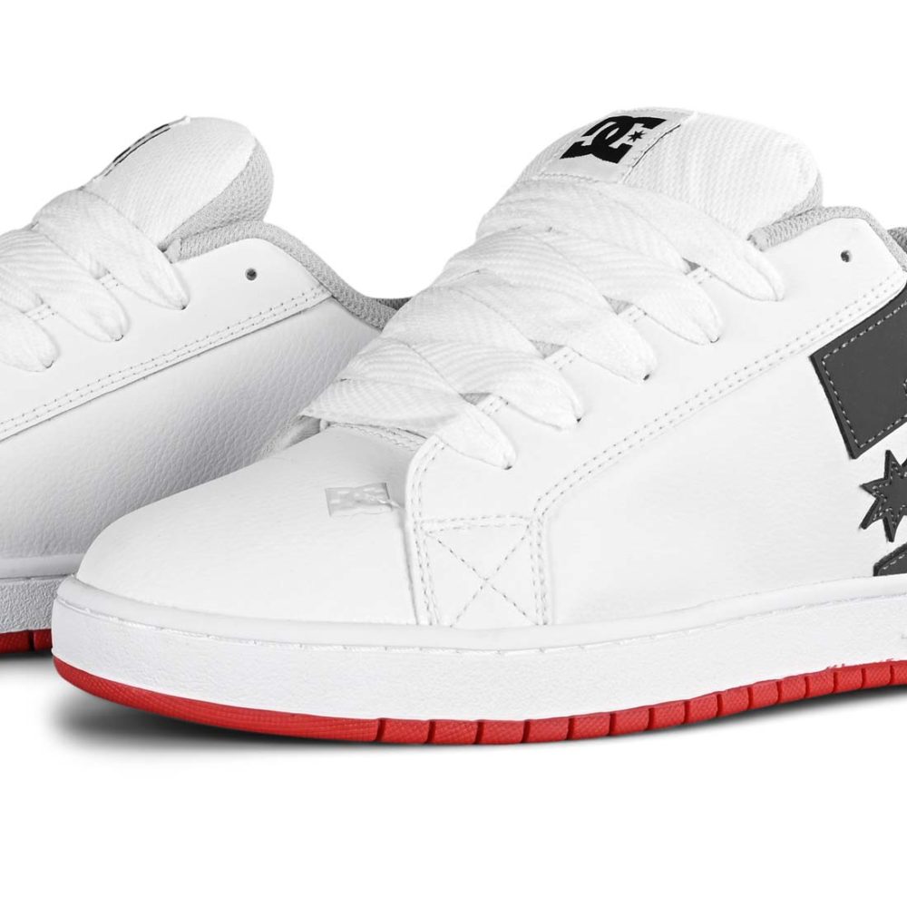 DC Shoes Court Graffik - White / Grey / Red