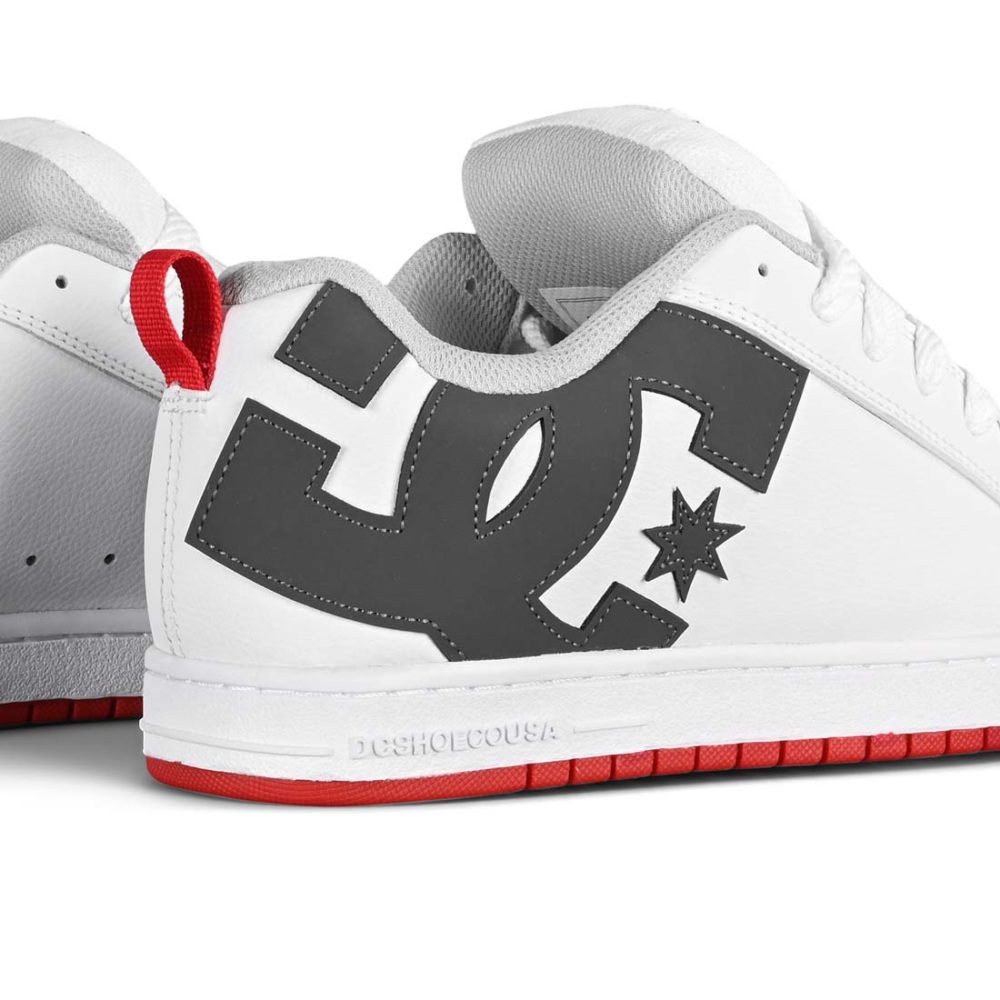 DC Shoes Court Graffik - White / Grey / Red