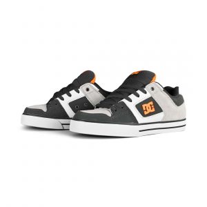 DC Pure Skate Shoes - Dark Grey/Orange