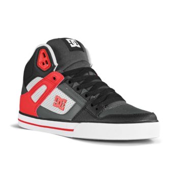 DC Shoes Pure High Top WC - Grey / Red