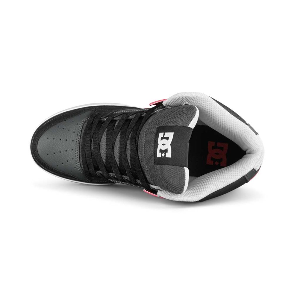 DC Shoes Pure High Top WC - Grey / Red