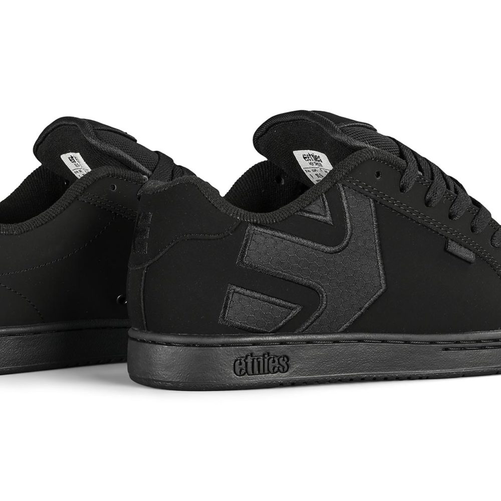 Etnies Fader Skate Shoes - Black / Black / Black