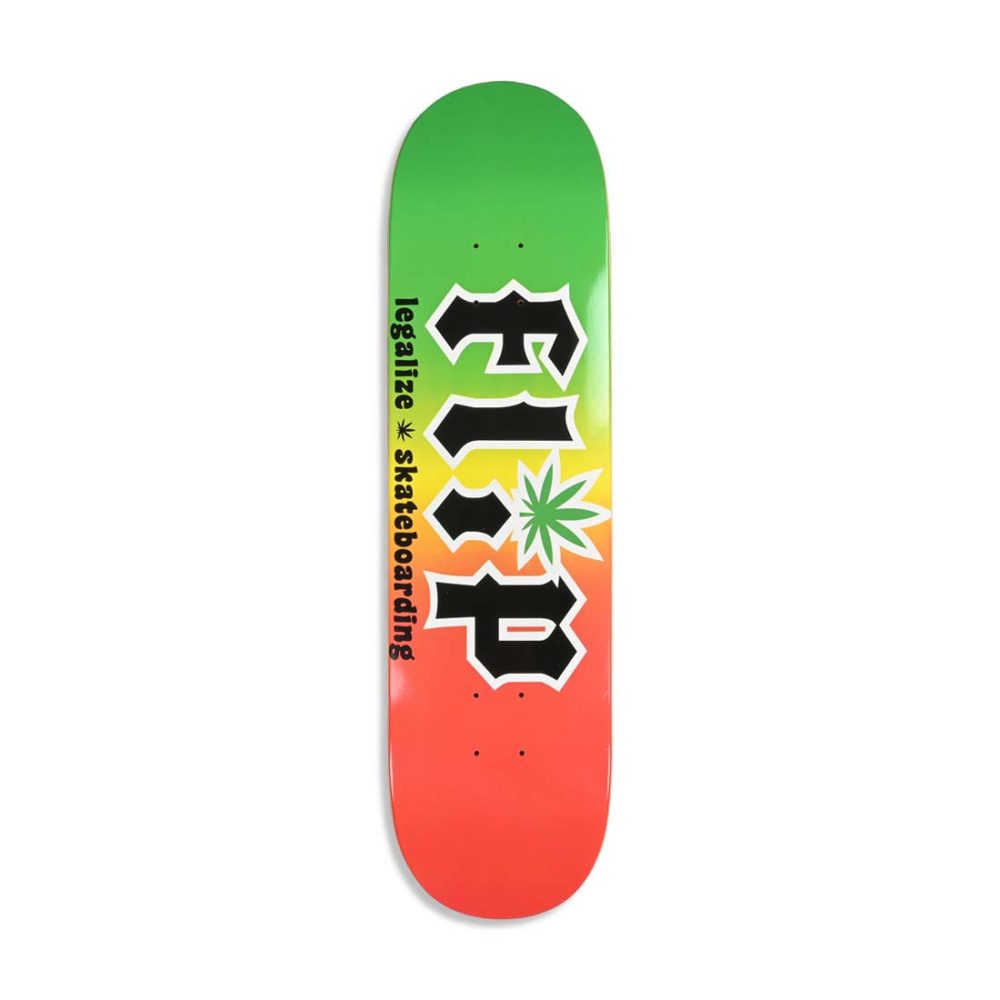 Flip HKD Legalize 8.25" Skateboard Deck - Rasta