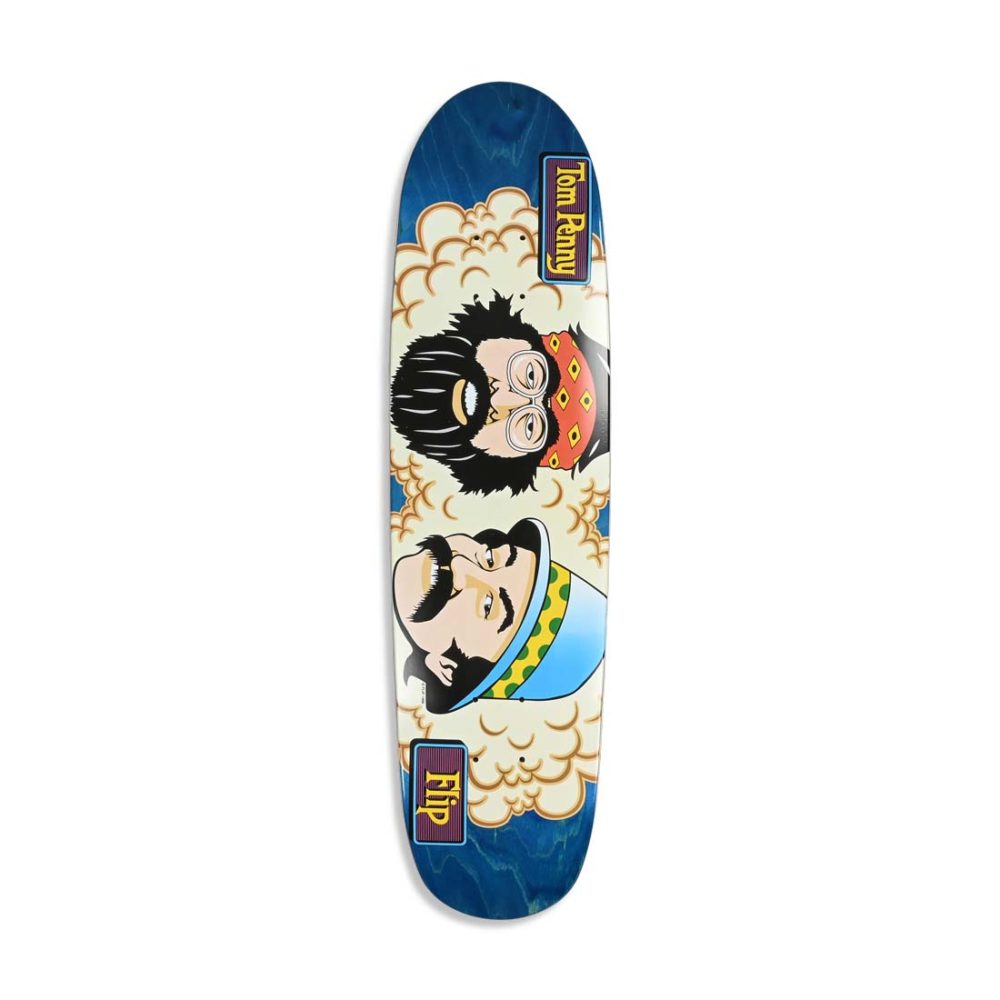 Flip Tom Penny Friends 7.94" Cruiser Skateboard Deck - Blue Stain