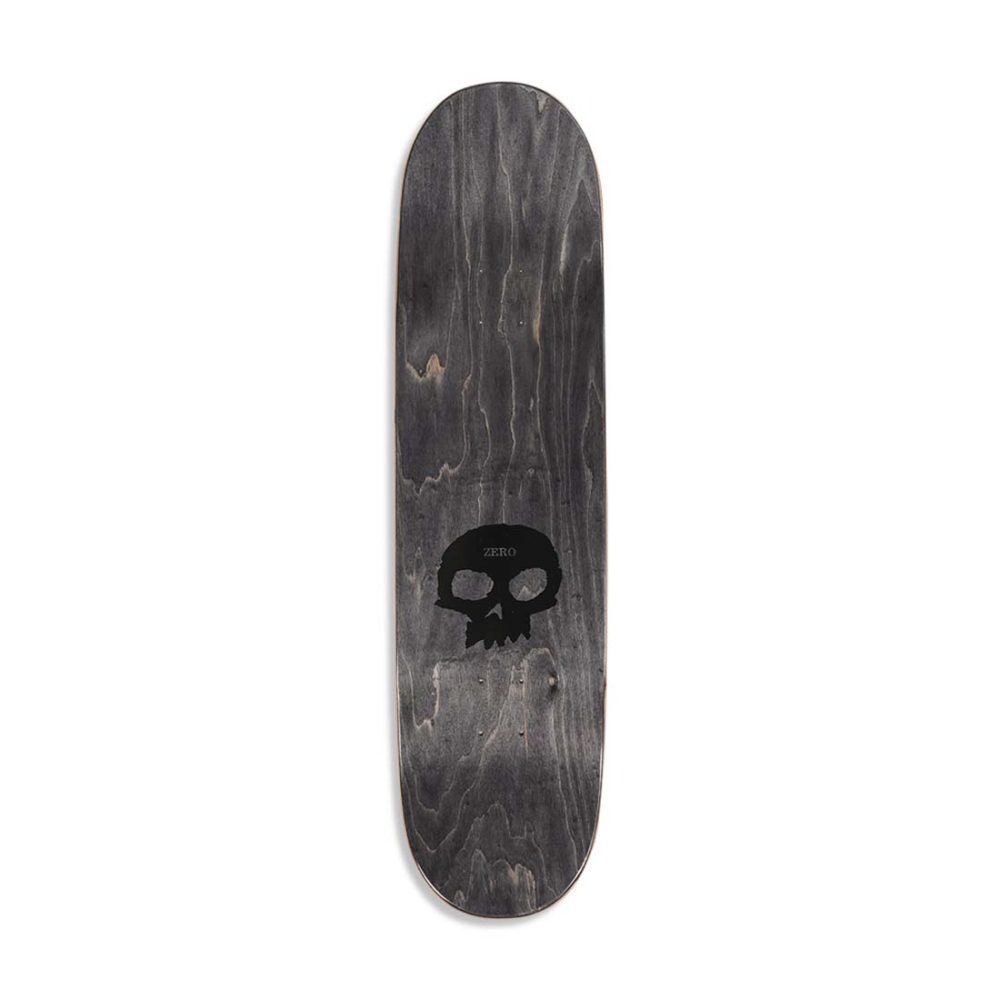 Zero 3 Skull Blood Skateboard Deck - Black / White / Red