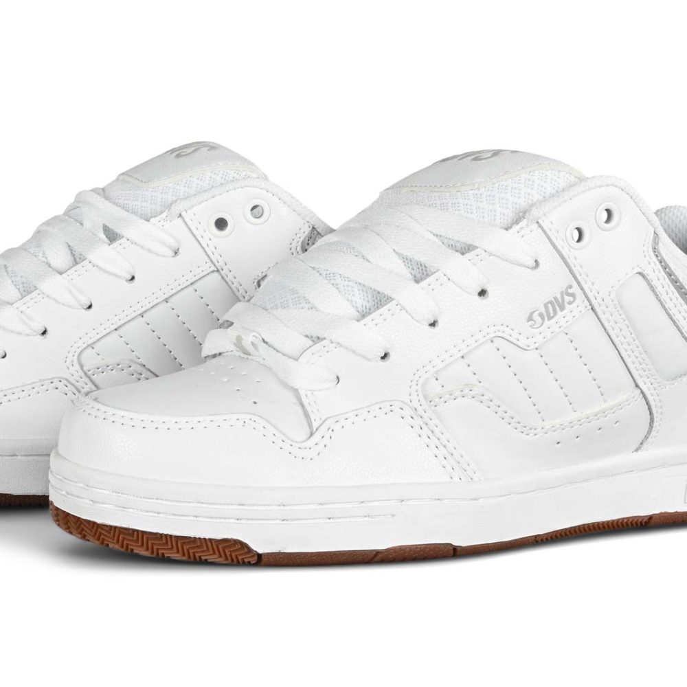 DVS Enduro 125 Skate Shoes - White/Gum