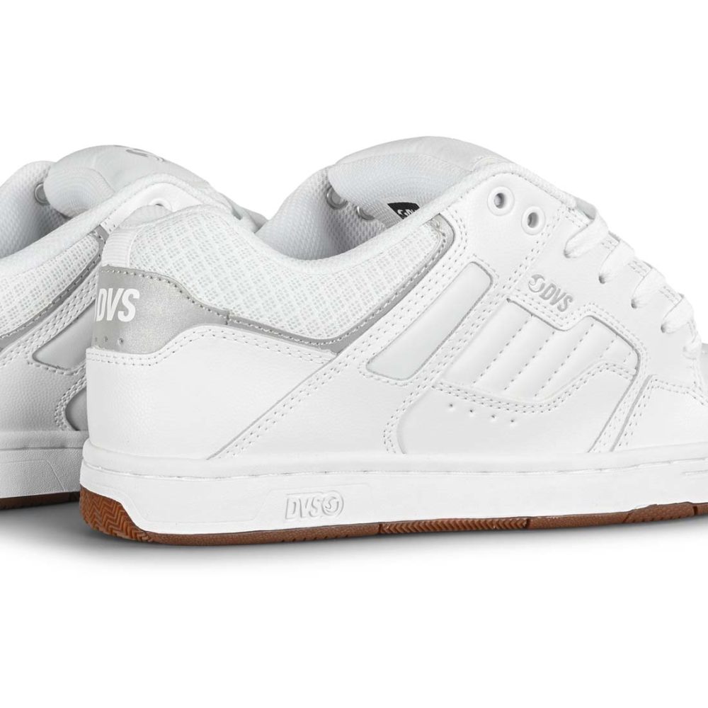 DVS Enduro 125 Skate Shoes - White/Gum
