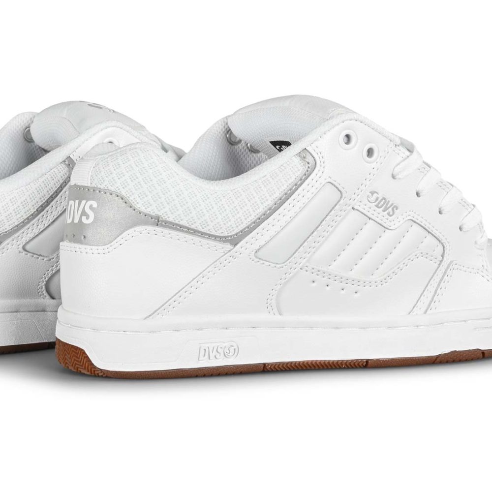 DVS Enduro 125 Skate Shoes - White / Gum