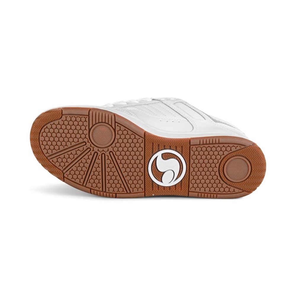 DVS Enduro 125 Skate Shoes - White/Gum