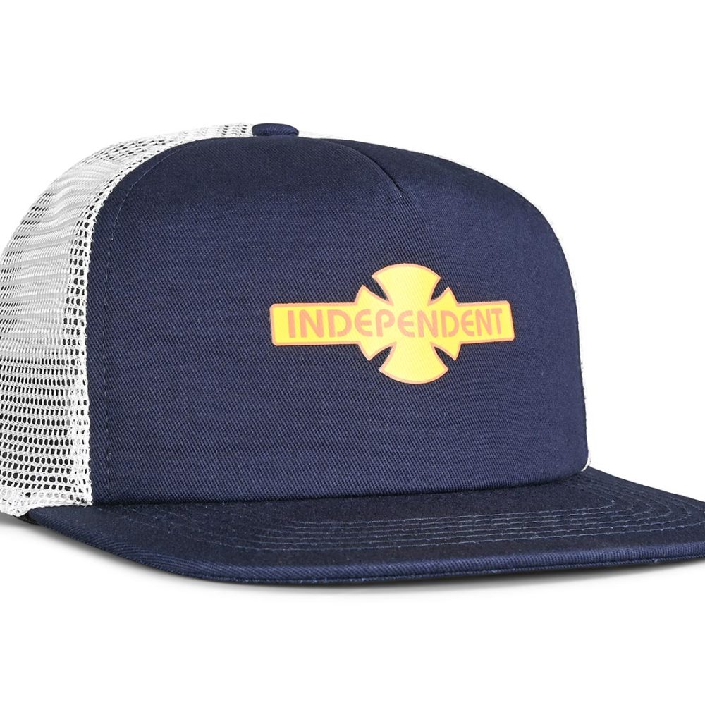 Independent O.G.B.C Streak Mesh Back Cap - Dark Navy / White