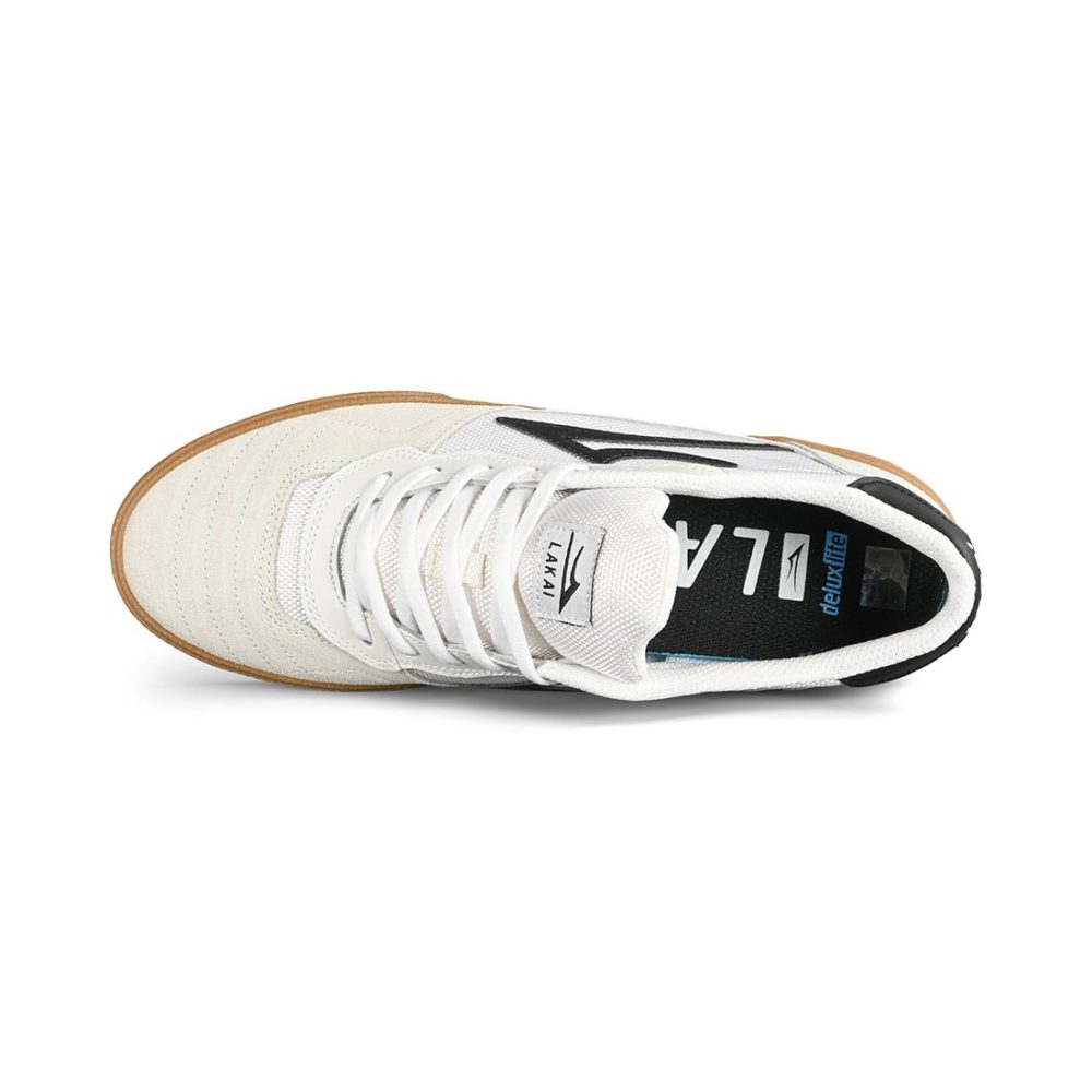 Lakai Cambridge Skate Shoes - White / Black