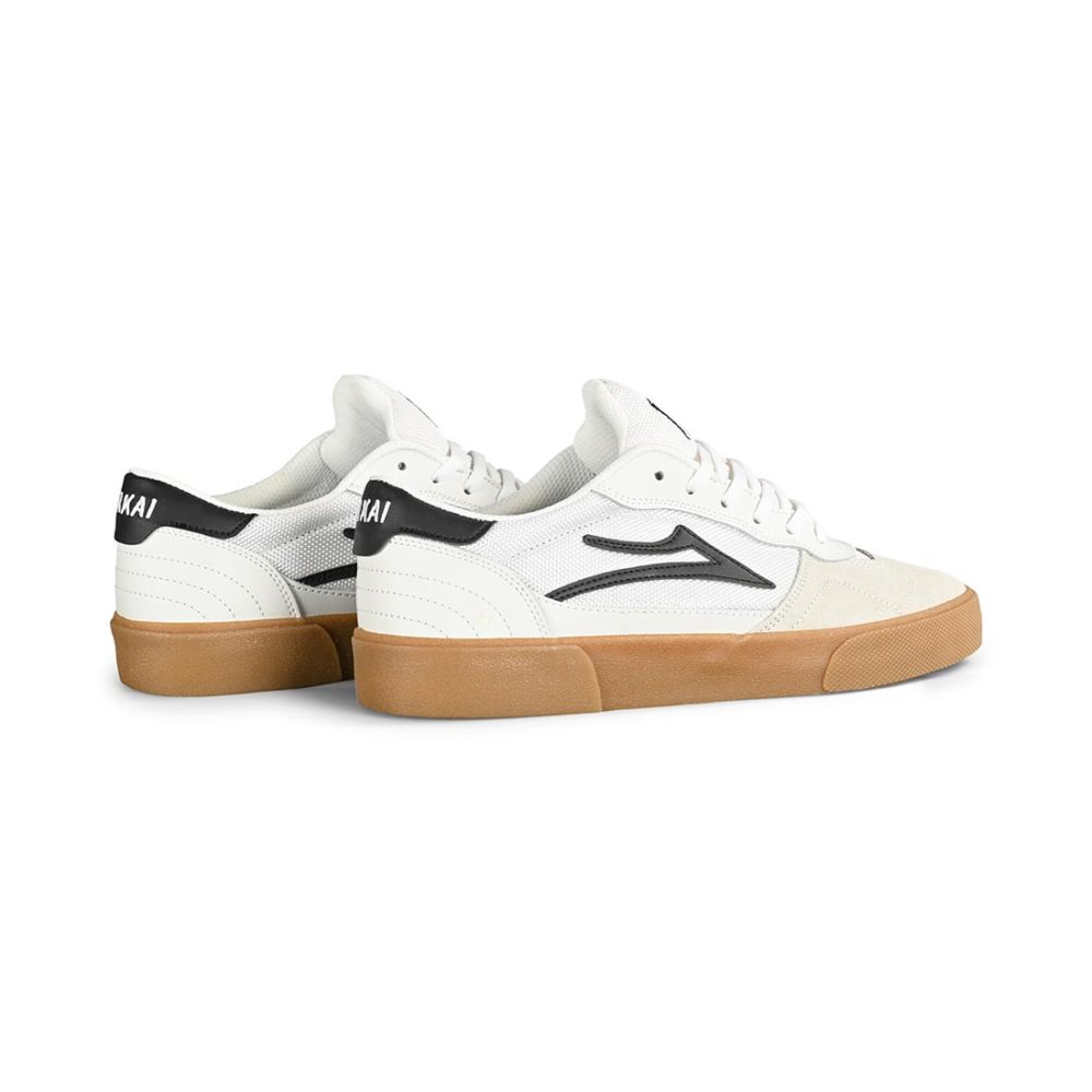 Lakai Cambridge Skate Shoes - White / Black