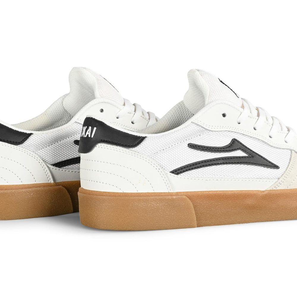 Lakai Cambridge Skate Shoes - White / Black