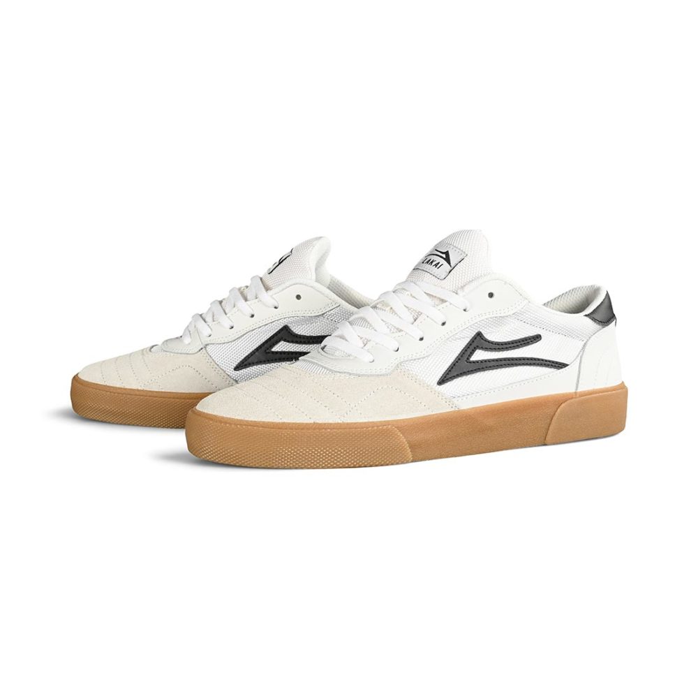 Lakai Cambridge Skate Shoes - White / Black