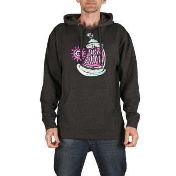 New Deal Spray Can Pullover Hoodie - Charcoal Heather