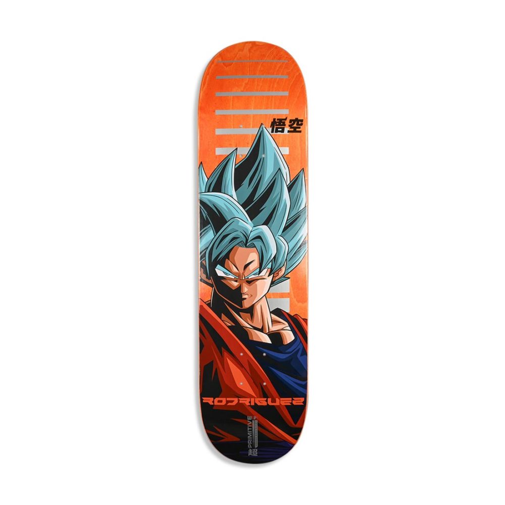 Primitive x DBS Rodriguez SSG Goku 8" Skateboard Deck - Orange