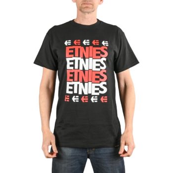 Etnies Stacked S/S T-Shirt - Black