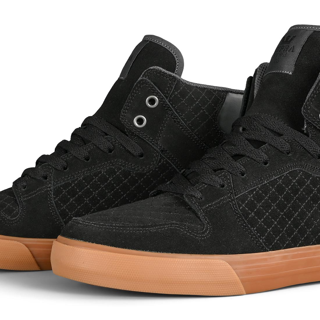 Supra Vaider HighTop Shoes Black / Dk Grey / Gum