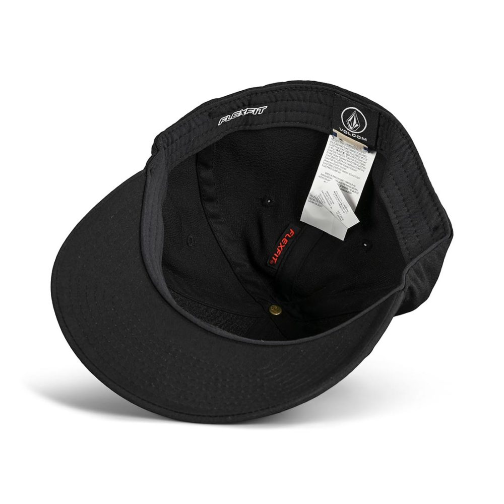 Volcom Stone Tech XFit Flexfit Cap – Black