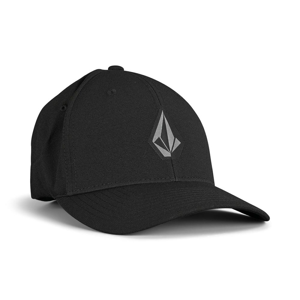 Volcom Stone Tech XFit Flexfit Cap – Black