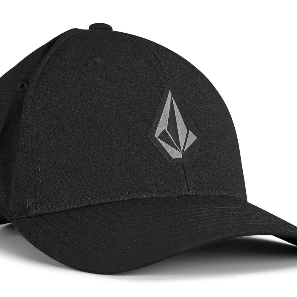 Volcom Stone Tech XFit Flexfit Cap – Black