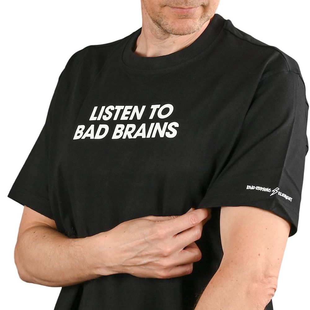 Element Listen To Bad Brains S/S T-Shirt - Flint Black