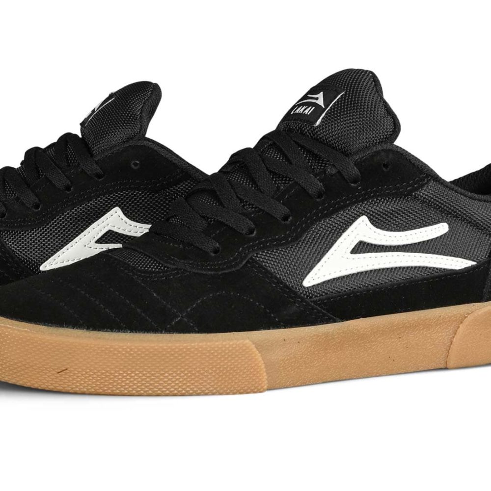 Lakai Cambridge Skate Shoes - Black / Gum Suede