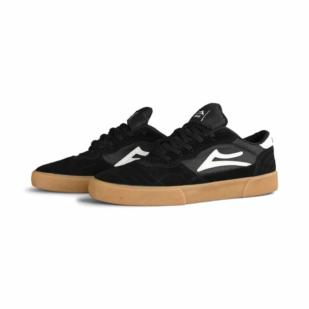 Lakai Cambridge Skate Shoes - Black / Gum Suede