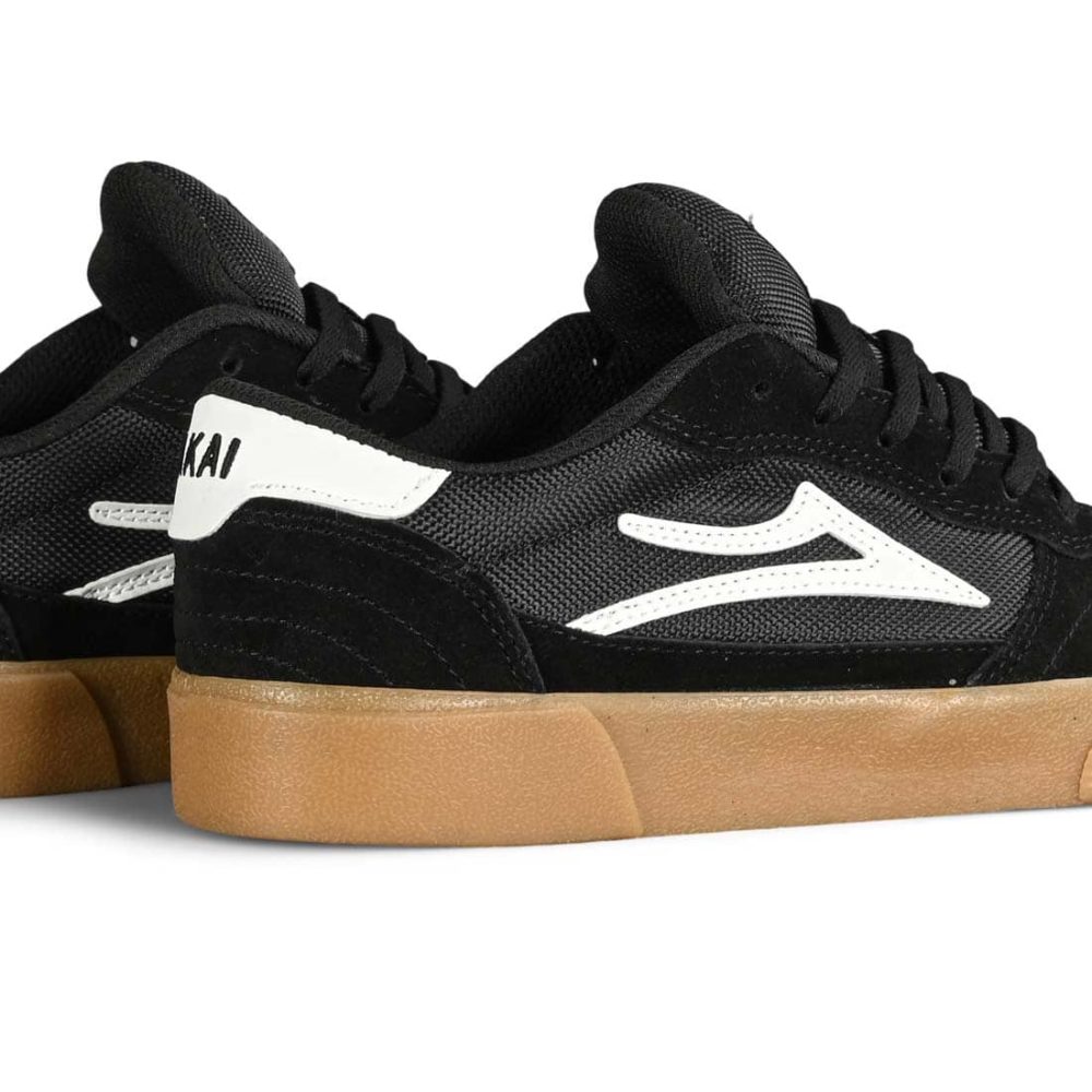 Lakai Cambridge Skate Shoes - Black / Gum Suede