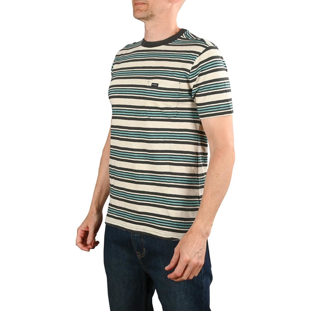 RVCA Damian Crew S/S T-Shirt - Silver Birch