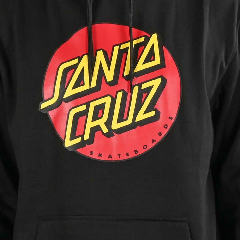 Santa Cruz Classic Dot Pullover Hoodie - Black