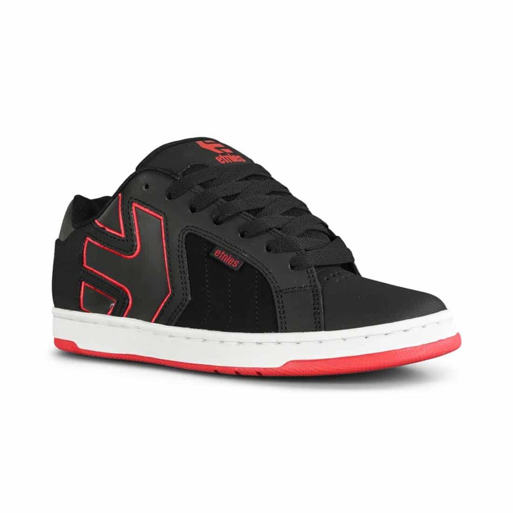 Etnies Fader 2 Skate Shoes - Black/White/Red