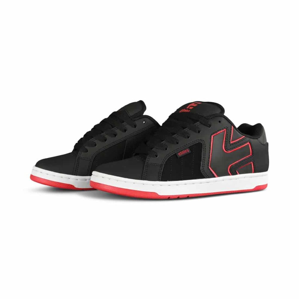 Etnies Fader 2 Skate Shoes - Black / White / Red